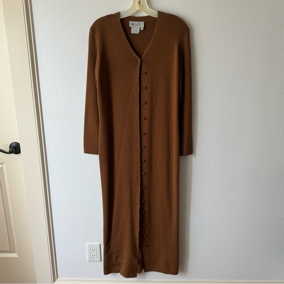 Worth Wool Full Length Button Front Cardigan Camel - Picture 1 of 5